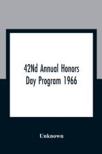 42Nd Annual Honors Day Program 1966 af UNKNOWN