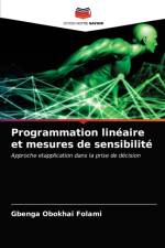Programmation lineaire et mesures de sensibilite af Gbenga Obokhai Folami