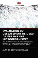 Evaluation Du Dessalement de l'Eau de Mer Par Des Microorganismes af Alan Da Costa Guimarães