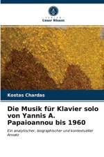 Musik fur Klavier solo von Yannis A. Papaioannou bis 1960 af Kostas Chardas