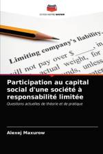 Participation au capital social d'une societe a responsabilite limitee af Maxurow Alexej Maxurow