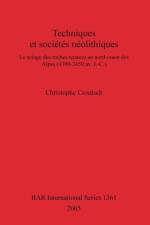 Techniques et societes neolithiques af Christophe Croutsch