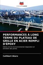 PERFORMANCES A LONG TERME DU PLATEAU DE GRILLE EN ACIER REMPLI D'EPOXY af Akaro Cathbert Akaro