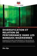 DIVERSIFICATION ET RELATION DE PERFORMANCE DANS LES BANQUES NIGERIENNES af Ojo Olu Ojo