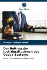 Der Beitrag der Justizinstitutionen des Gadaa-Systems af Tesfaye Beriso Wakjira Tesfaye Beriso