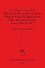 Tecnologia y sociedad: biografia e historia social de las palas del oasis de Tebenquiche Chico. Puna de Atacama. Primer milenio d.c. af Marcos Roman Gastaldi
