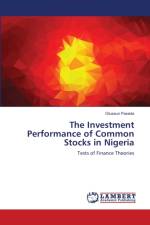 Investment Performance of Common Stocks in Nigeria af Paseda Oluseun Paseda