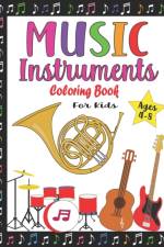 Music Instruments Coloring Book for Kids Ages 4-8 af Noumidia Colors