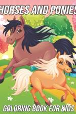 Horses and Ponies Coloring Book for Kids af Mezzo Zentangle Designs