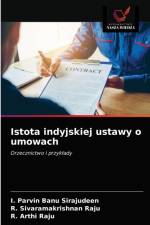 Istota indyjskiej ustawy o umowach af I Parvin Banu Sirajudeen