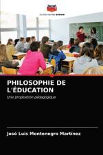 Philosophie de l'Education af José Luis Montenegro Martínez