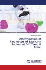 Determination of Parameters of Saccharin Sodium at Diff Temp & Conc. af Muhammad Arsalan