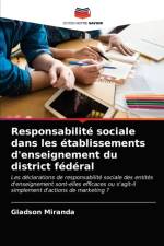 Responsabilite sociale dans les etablissements d'enseignement du district federal af Gladson Miranda