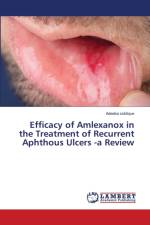 Efficacy of Amlexanox in the Treatment of Recurrent Aphthous Ulcers -a Review af Adeeba Siddique