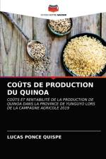 Couts de Production Du Quinoa af Lucas Ponce Quispe