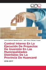 Control Interno En La Ejecucion De Proyectos De Inversion En Las Municipalidades Distritales De La Provincia De Huancane af Javier Beltrán Mamani Larico