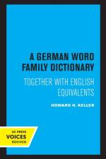 A German Word Family Dictionary af Howard H. Keller