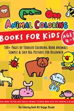 Animal Coloring Books for Kids Ages 4-8 af The Coloring Book Art Design Studio