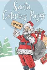 Santa Coloring Pages af The Coloring Book Art Design Studio