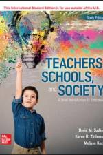 Teachers Schools and Society: A Brief Introduction to Education ISE af David M. Sadker