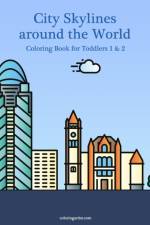 City Skylines around the World Coloring Book for Toddlers 1 & 2 af Nick Snels