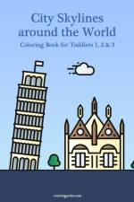 City Skylines around the World Coloring Book for Toddlers 1, 2 & 3 af Nick Snels