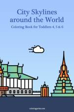 City Skylines around the World Coloring Book for Toddlers 4, 5 & 6 af Nick Snels
