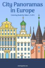 City Panoramas in Europe Coloring Book for Kids 4, 5 & 6 af Nick Snels