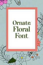 Ornate Floral Font af Nick Snels