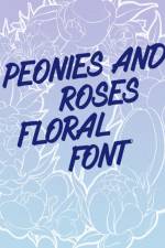 Peonies and Roses Floral Font af Nick Snels