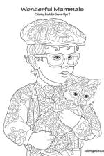 Wonderful Mammals Coloring Book for Grown-Ups 2 af Nick Snels