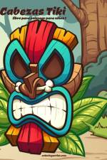 Cabezas Tiki libro para colorear para ninos 1 af Nick Snels