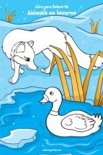 Livro para Colorir de Animais no Inverno 1 af Nick Snels