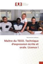 Maitre du TEEO. Technique d'expression ecrite et orale. Licence I af Bonaventure Lokossou