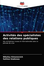 Activites des specialistes des relations publiques af Nikolay Simonovich
