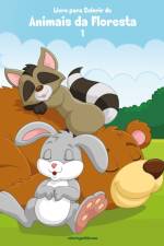 Livro para Colorir de Animais da Floresta 1 af Nick Snels
