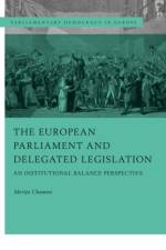 The European Parliament and Delegated Legislation af Merijn Chamon