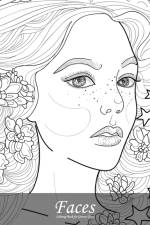 Faces Coloring Book for Grown-Ups 6 af Nick Snels