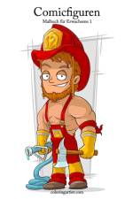 Comicfiguren-Malbuch fur Erwachsene 1 af Nick Snels