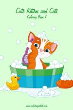 Cute Kittens and Cats Coloring Book 1 af Nick Snels