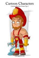 Cartoon Characters Coloring Book for Grown-Ups 1 af Nick Snels