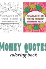 Money quotes coloring book af Kate Taylor Design