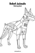 Robot Animals Coloring Book 1 af Nick Snels