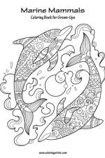 Marine Mammals Coloring Book for Grown-Ups 1 af Nick Snels