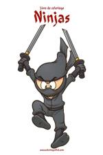 Livre de coloriage Ninjas 1 af Nick Snels
