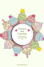 Desserts and Cupcakes Coloring Book for Grown-Ups 3 af Nick Snels
