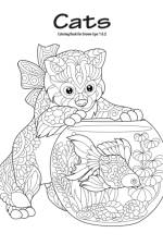 Cats Coloring Book for Grown-Ups 1 & 2 af Nick Snels