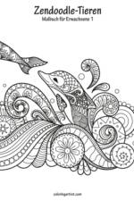 Malbuch mit Zendoodle-Tieren fur Erwachsene 1 af Nick Snels