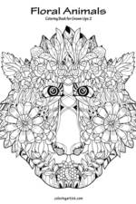 Floral Animals Coloring Book for Grown-Ups 2 af Nick Snels
