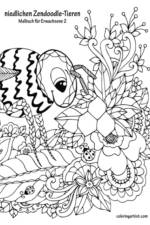 Malbuch mit niedlichen Zendoodle-Tieren fur Erwachsene 2 af Nick Snels